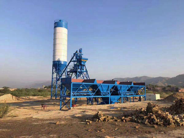 AJ-25 stationary concrete mix plant