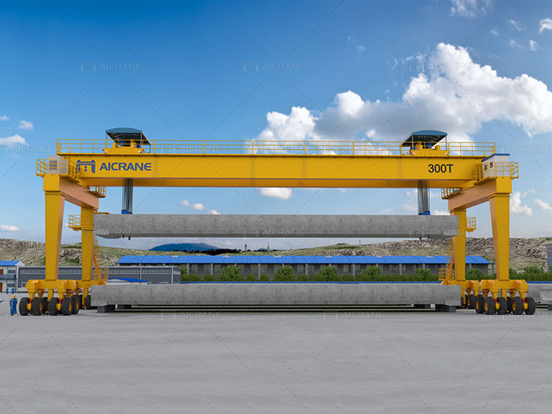 Straddle Crane for Concrete Beam Lifting