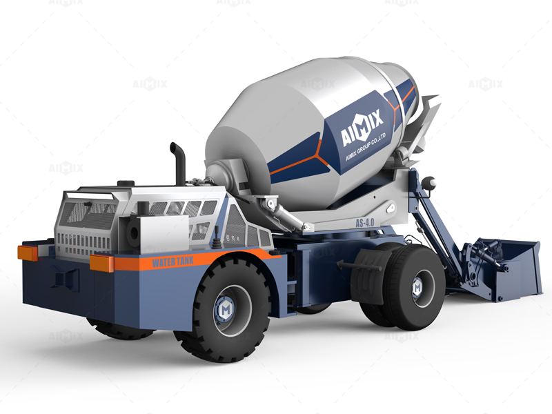 AS-4.0 self loading concrete mixer with pump