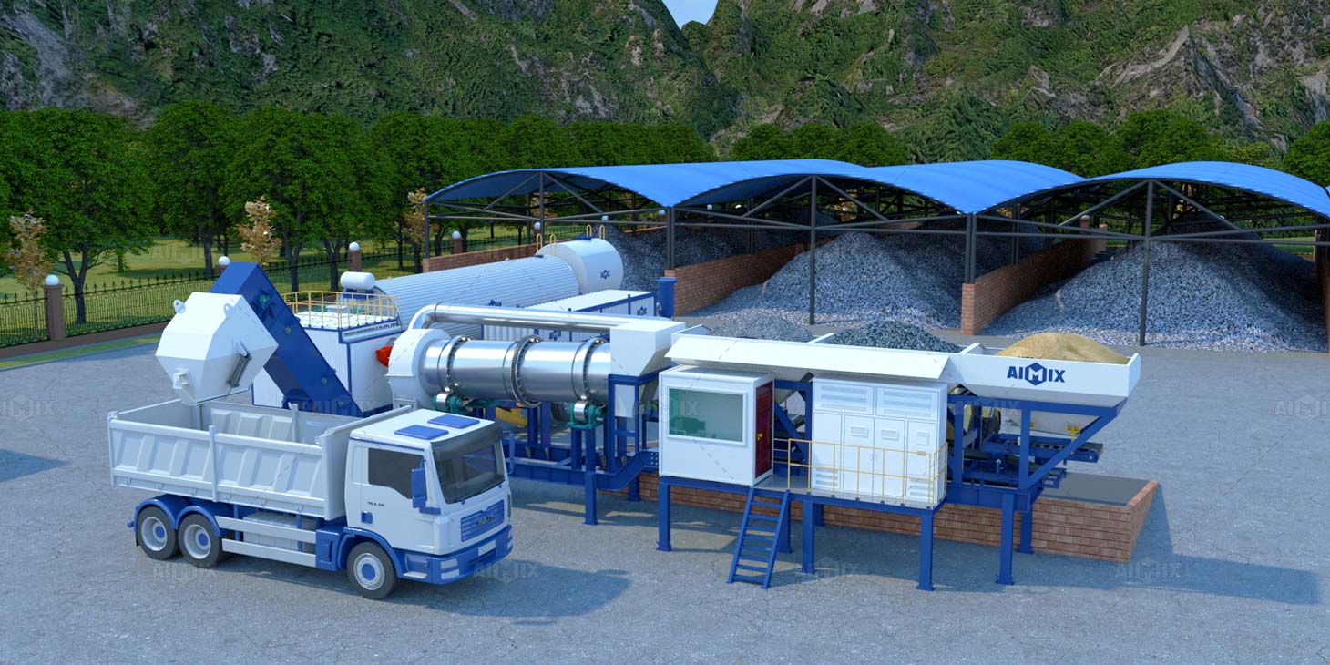 Mobile New Asphalt Mix Plant Designed By AIMIX