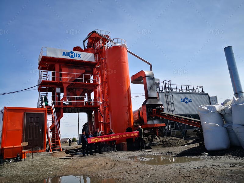 asphalt batching plant machine in Russia