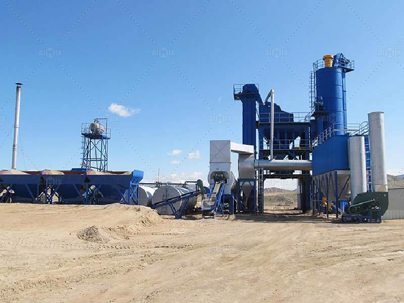 the asphalt mixing plant in Bayankhongor Mongolia