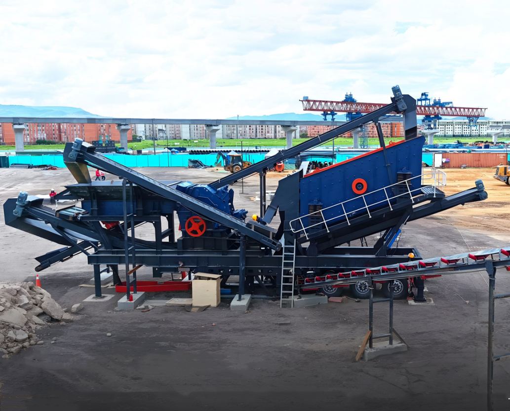 150tph mobile crushing plant in Colombia