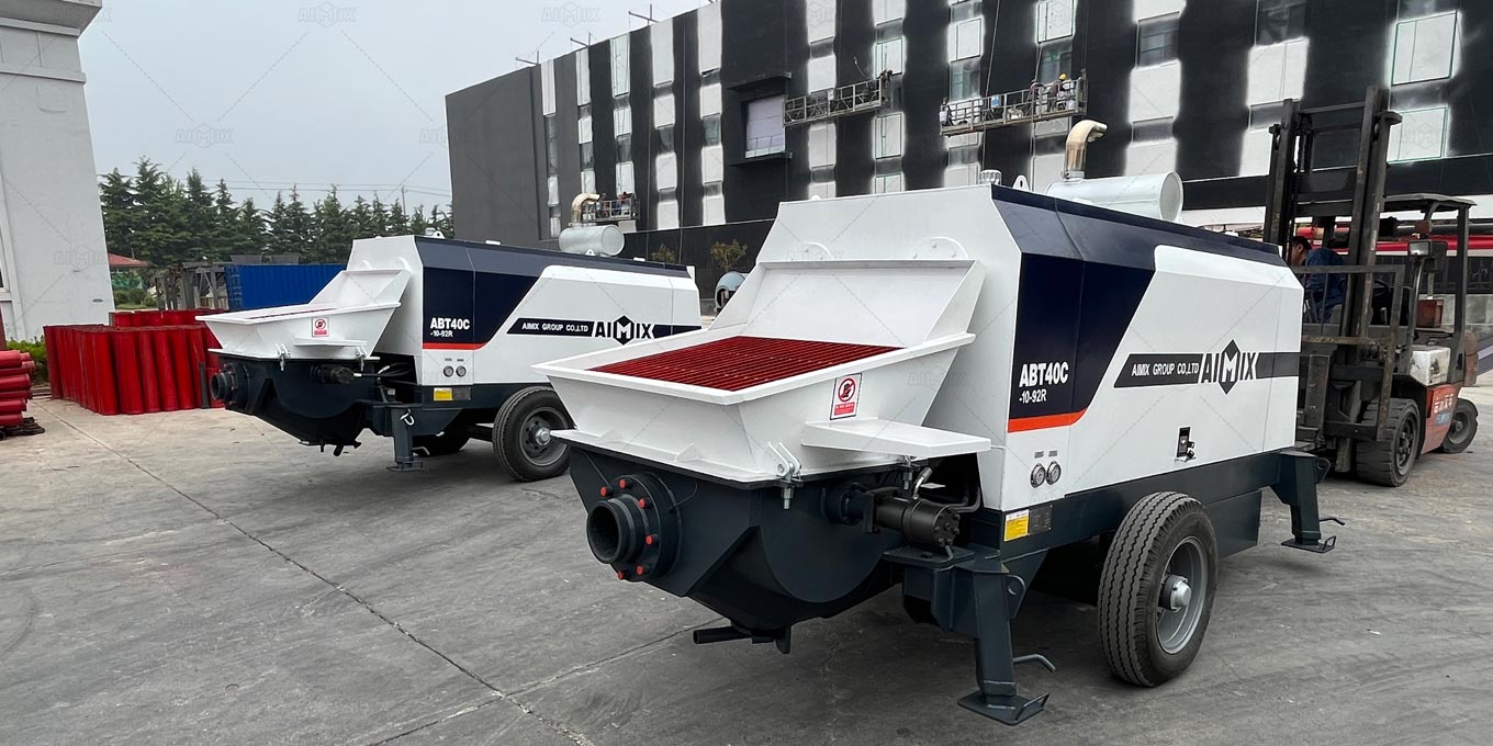 stationary concrete pump machine